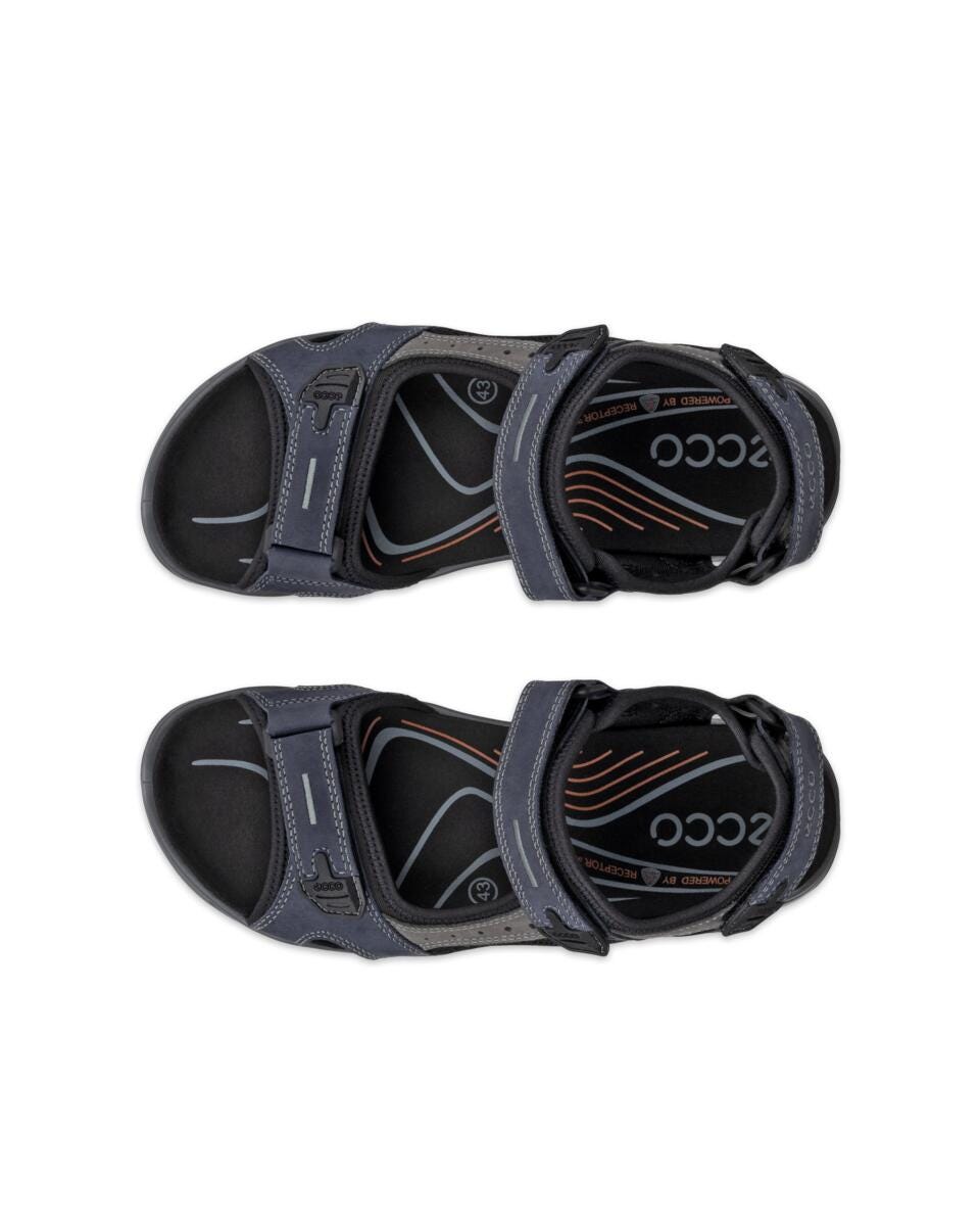 Ecco Men's Yucatan Offroad Nubuck Outdoor Sandal - Marine