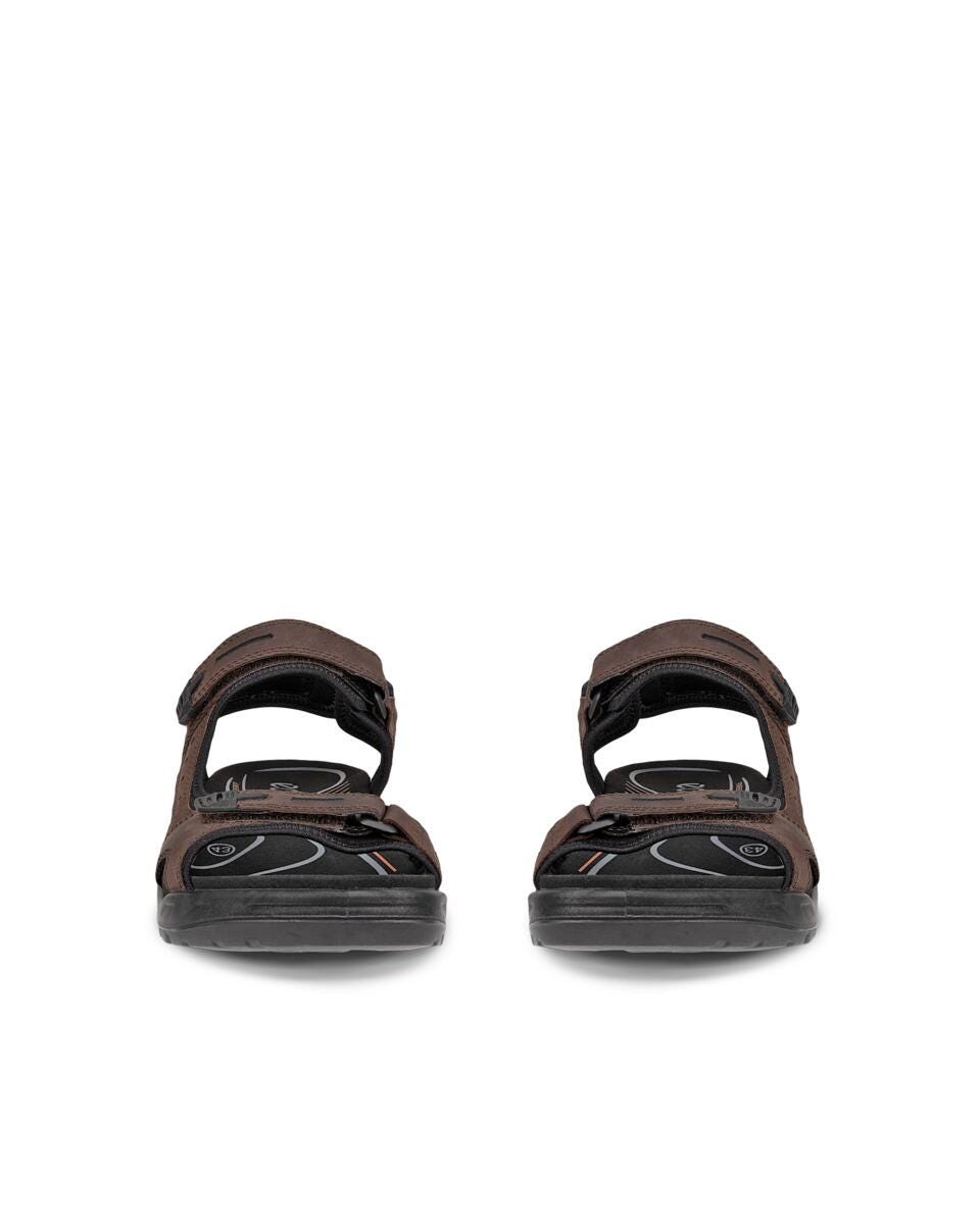 Ecco Men's Yucatan Offroad Nubuck Outdoor Sandal - Mocha