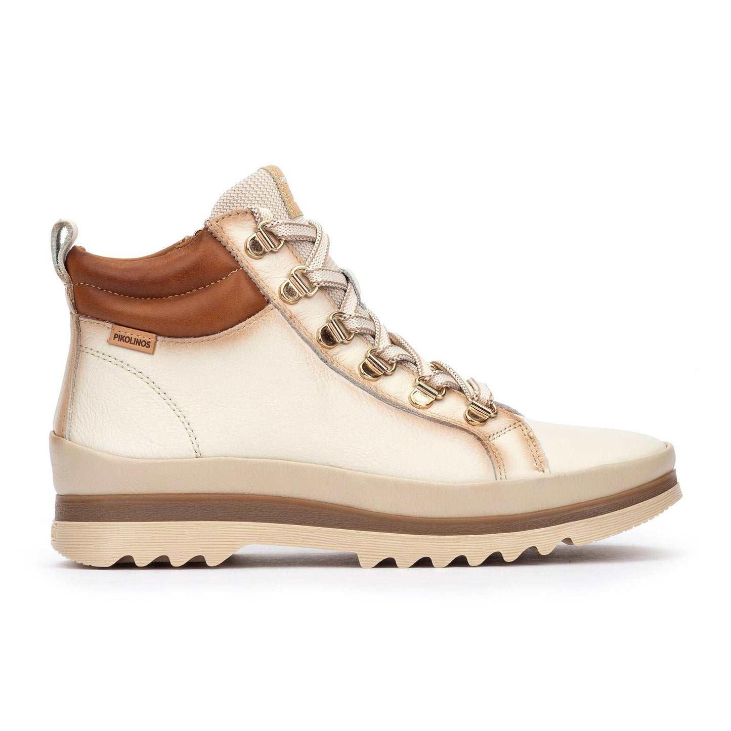 Pikolinos Women's Vigo Lace Up Boots - Natural