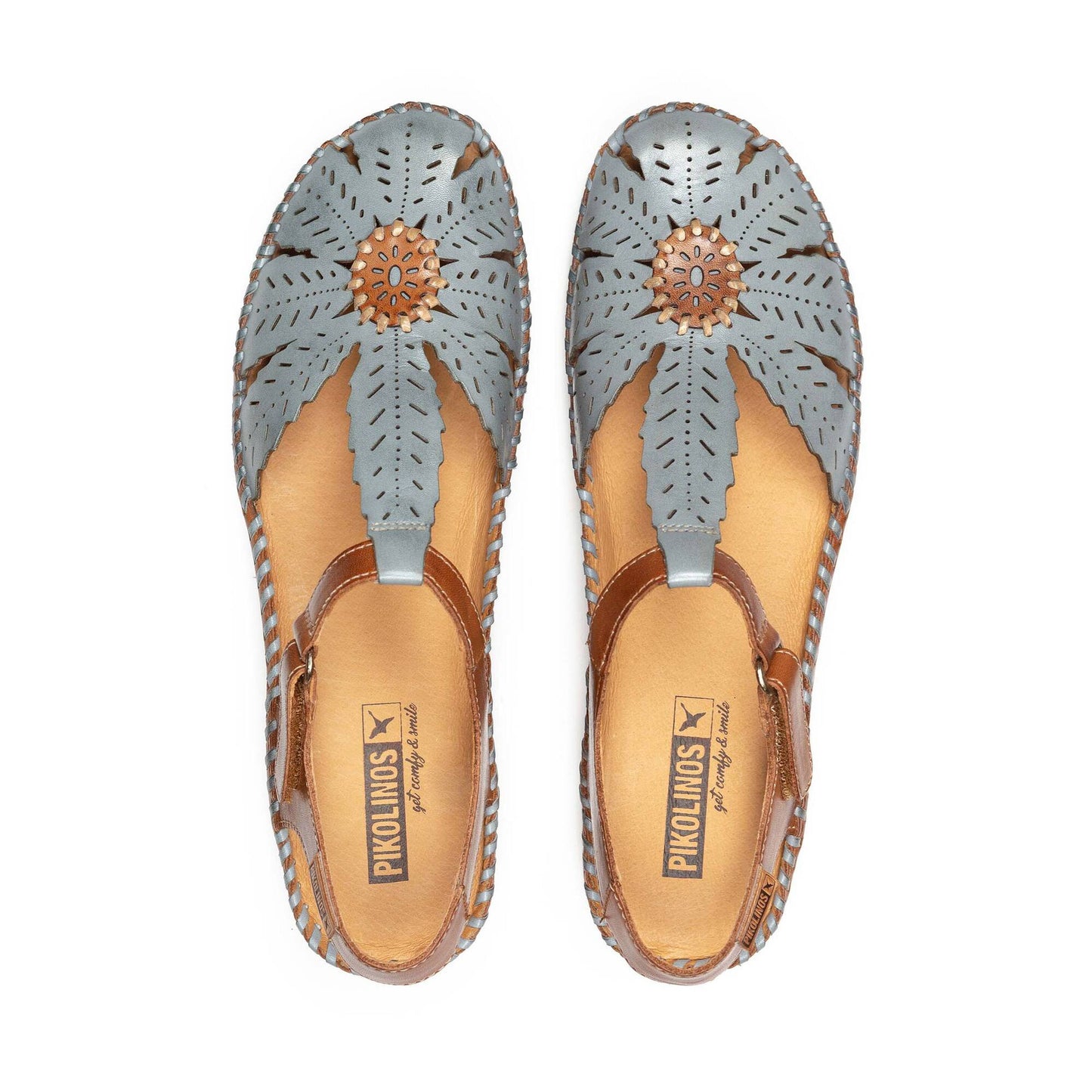 Pikolinos Women's Puerto Vallarta Semi-Open Toe Wedge Sandal - Denim