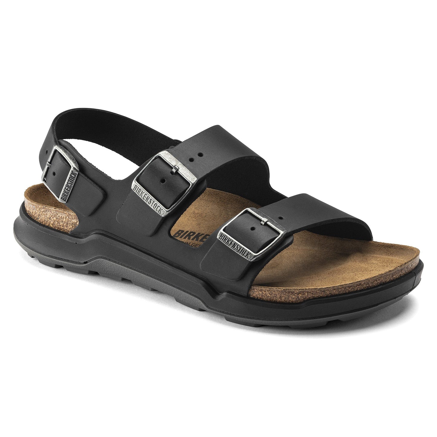 Birkenstock Men's Milano Crosstown - Black Oiled Leather