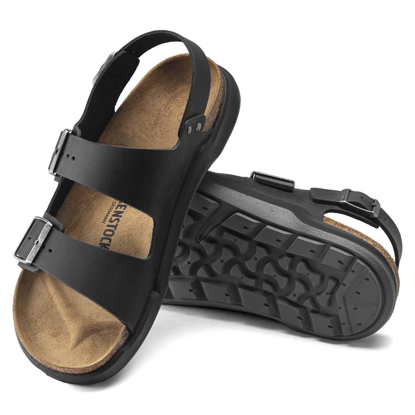 Birkenstock Men's Milano Crosstown - Black Oiled Leather