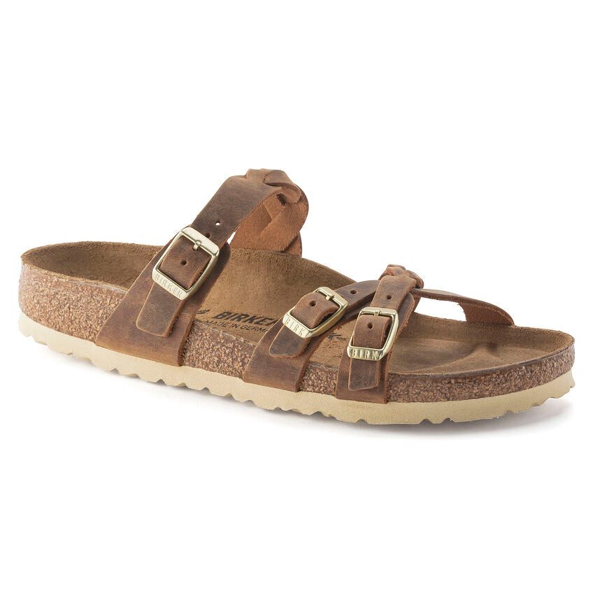 Birkenstock Women's Franca Sandal - Cognac Oiled Leather