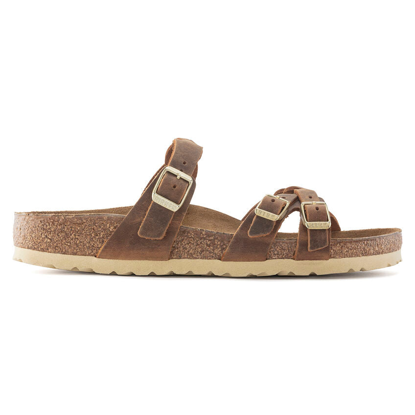 Birkenstock Women's Franca Sandal - Cognac Oiled Leather