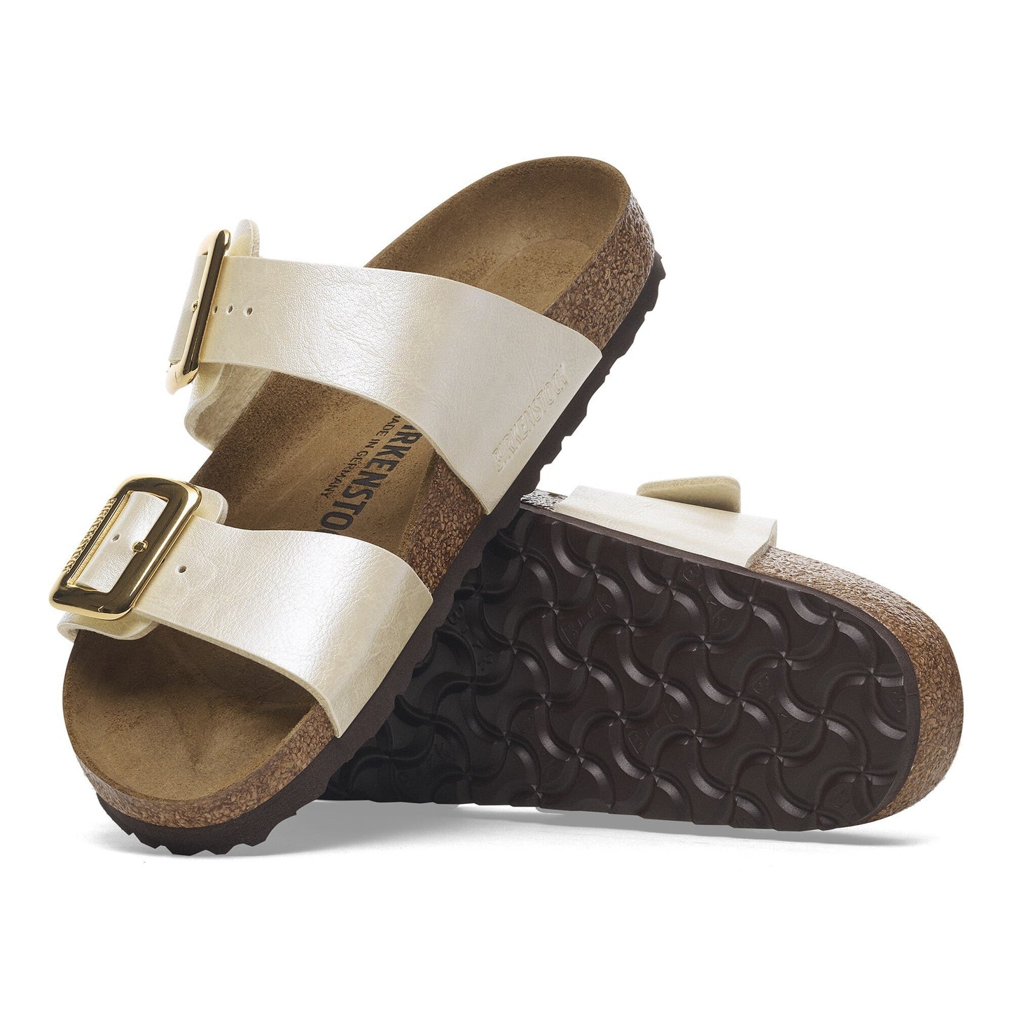 Birkenstock Women's Sydney Birko-Flor Sandal - Graceful Pearl White