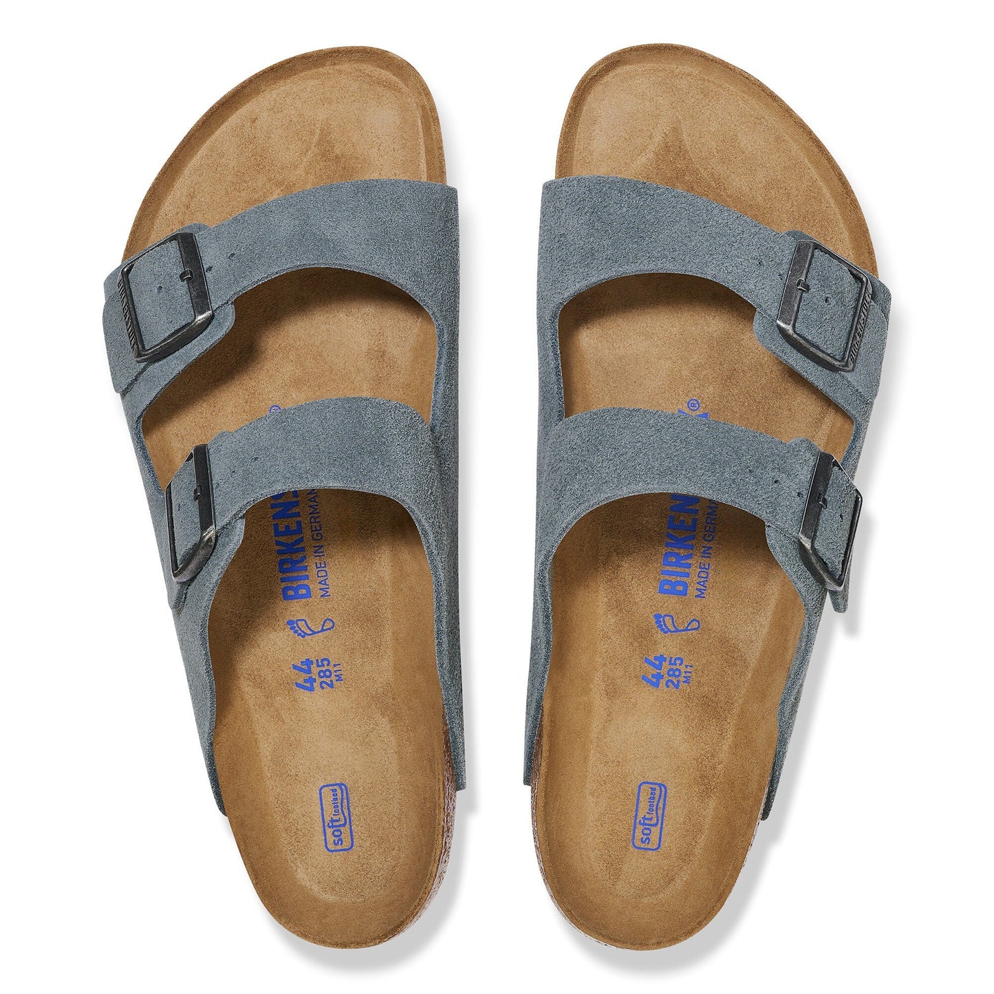 Birkenstock Men's Arizona Soft Footbed Sandal - Basalt Gray