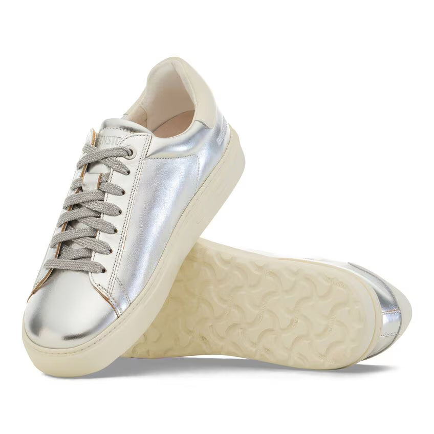 Birkenstock Women's Bend Low Leather - Metallic Silver