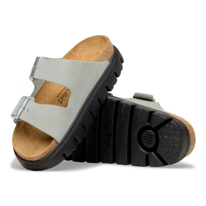 Birkenstock Women's Arizona Chunky Suede Leather - Pure Sage