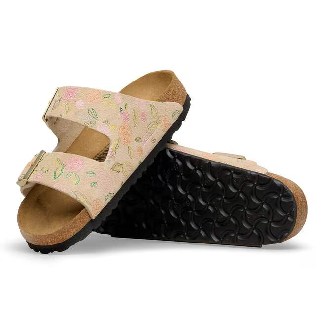 Birkenstock Women's Arizona Suede Sandal -Sandcastle Flower Print