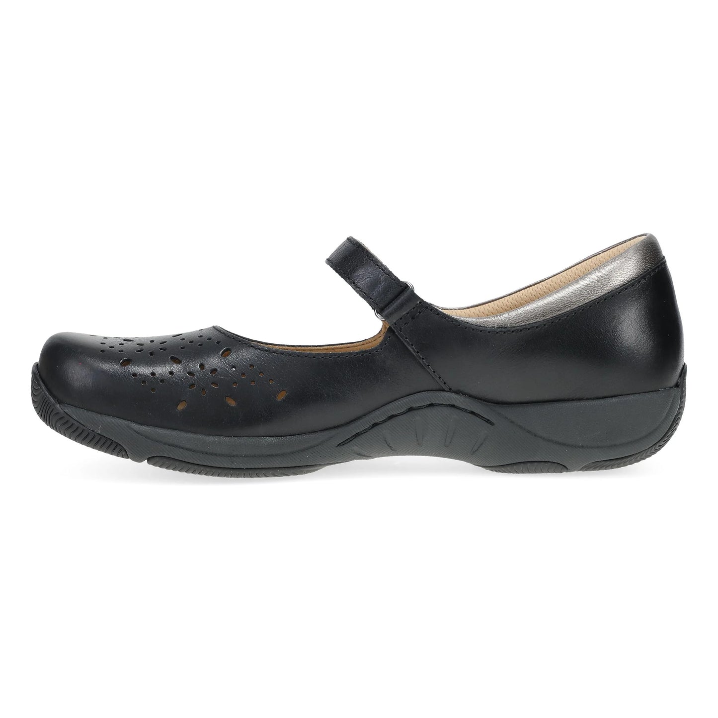 Dansko Stacy Mary Jane Clog - Black Waxy Burnished