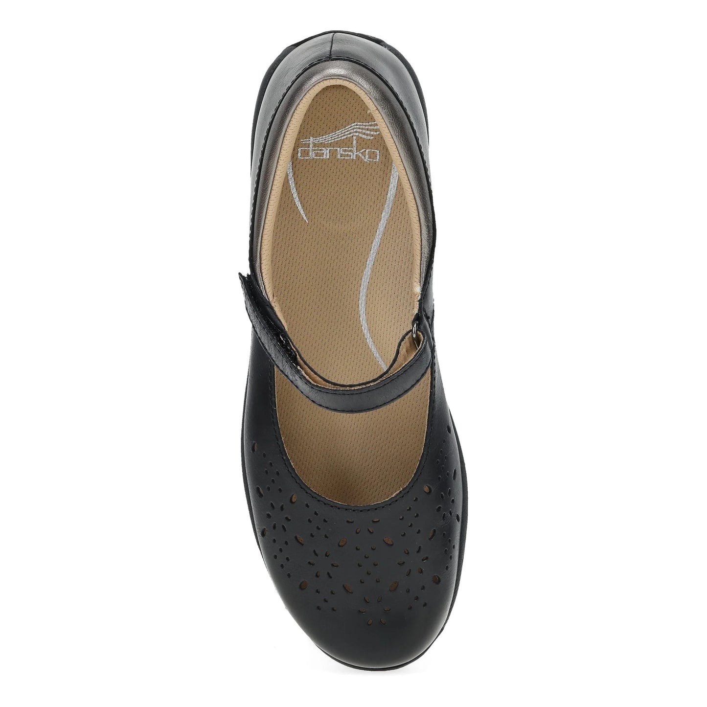 Dansko Stacy Mary Jane Clog - Black Waxy Burnished