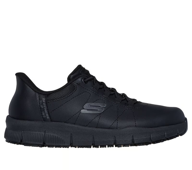 Skechers Women's Work Slip-ins Nappa-Cottonbud Sneakers - Black