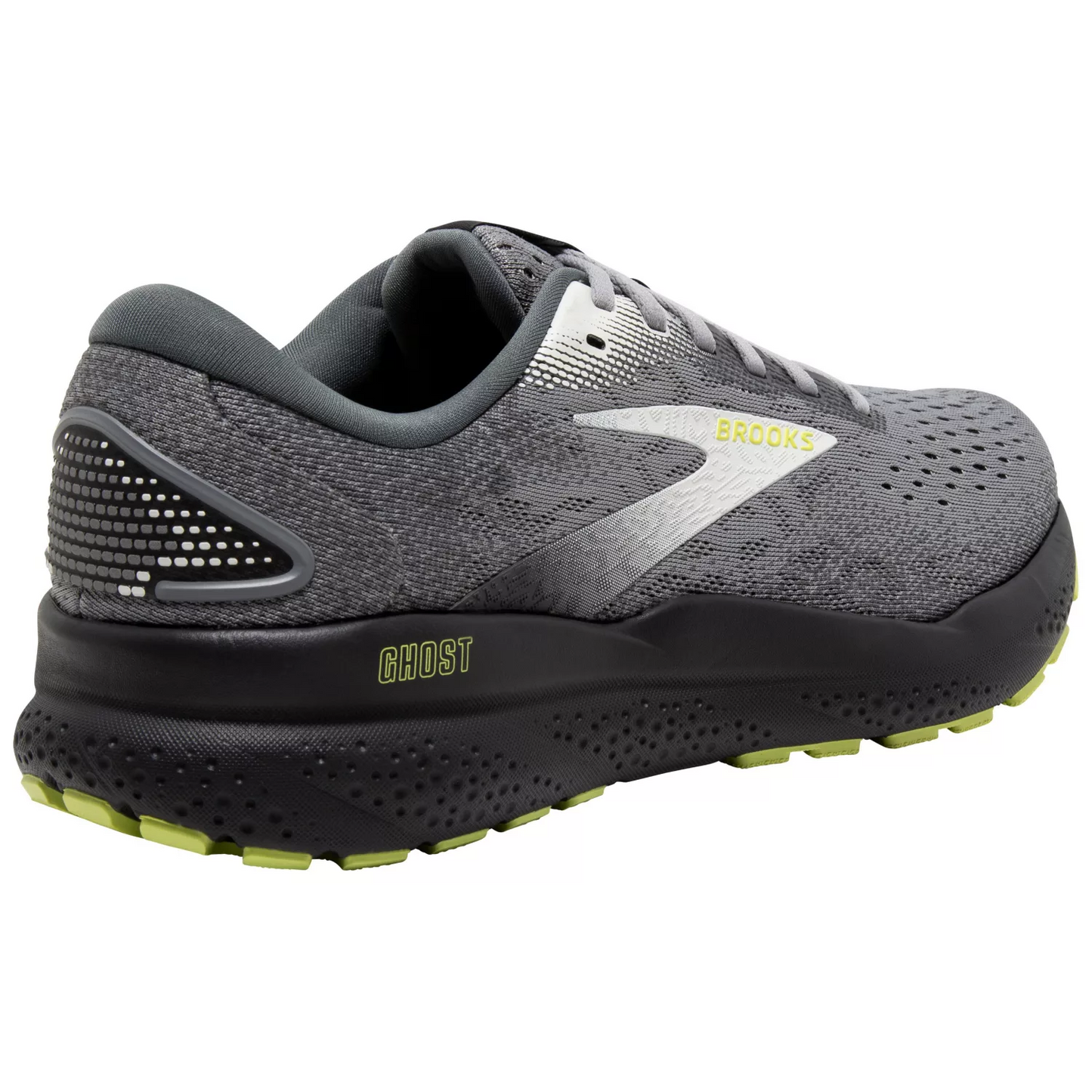 Brooks Men's Ghost 16 Sneaker - Primer/Grey/Lime