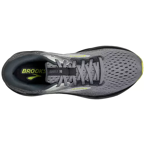 Brooks Men's Ghost 16 Sneaker - Primer/Grey/Lime