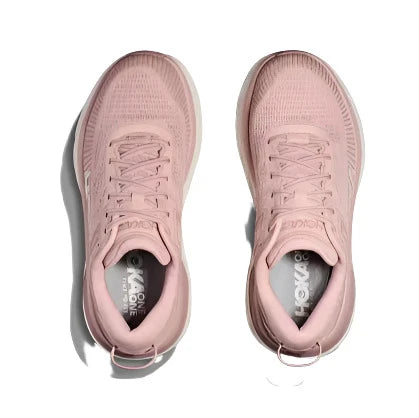 HOKA Women's Bondi 7 Sneaker - Peach Whip/White