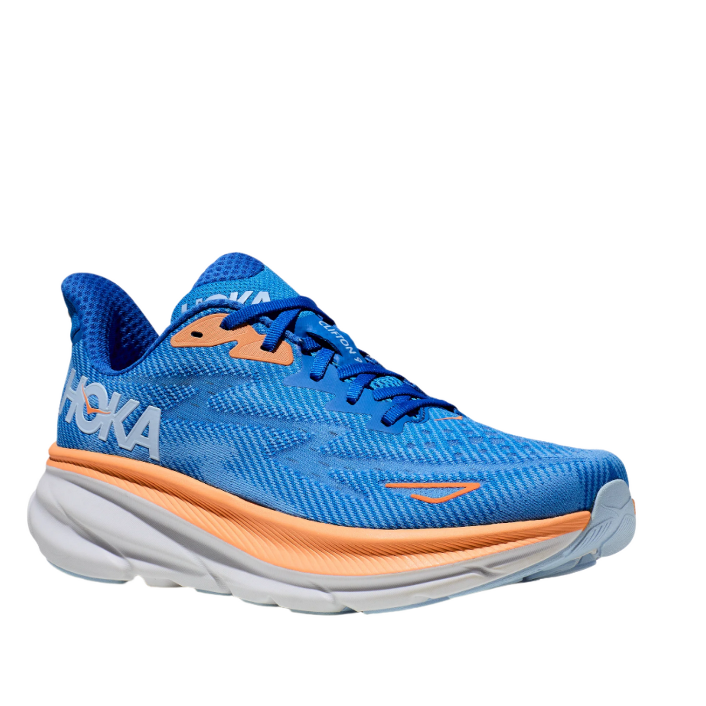 HOKA Men's Clifton 9 Sneaker Lightweight Running Shoe - Coastal Sky/All Aboard