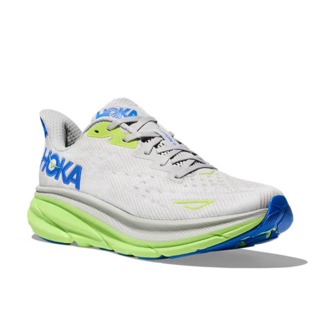 HOKA Men's Clifton 9 Sneaker - Stardust/Electric Cobalt