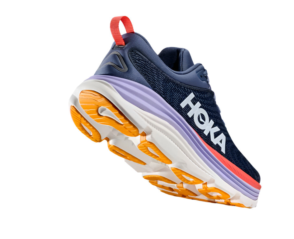 Hoka Women's Gaviota 5 Stability Running Shoes - Anchor/Grapefruit