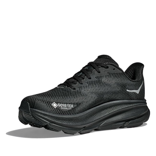 Hoka Women's Clifton 9 GORE-TEX Waterproof - Black/Black