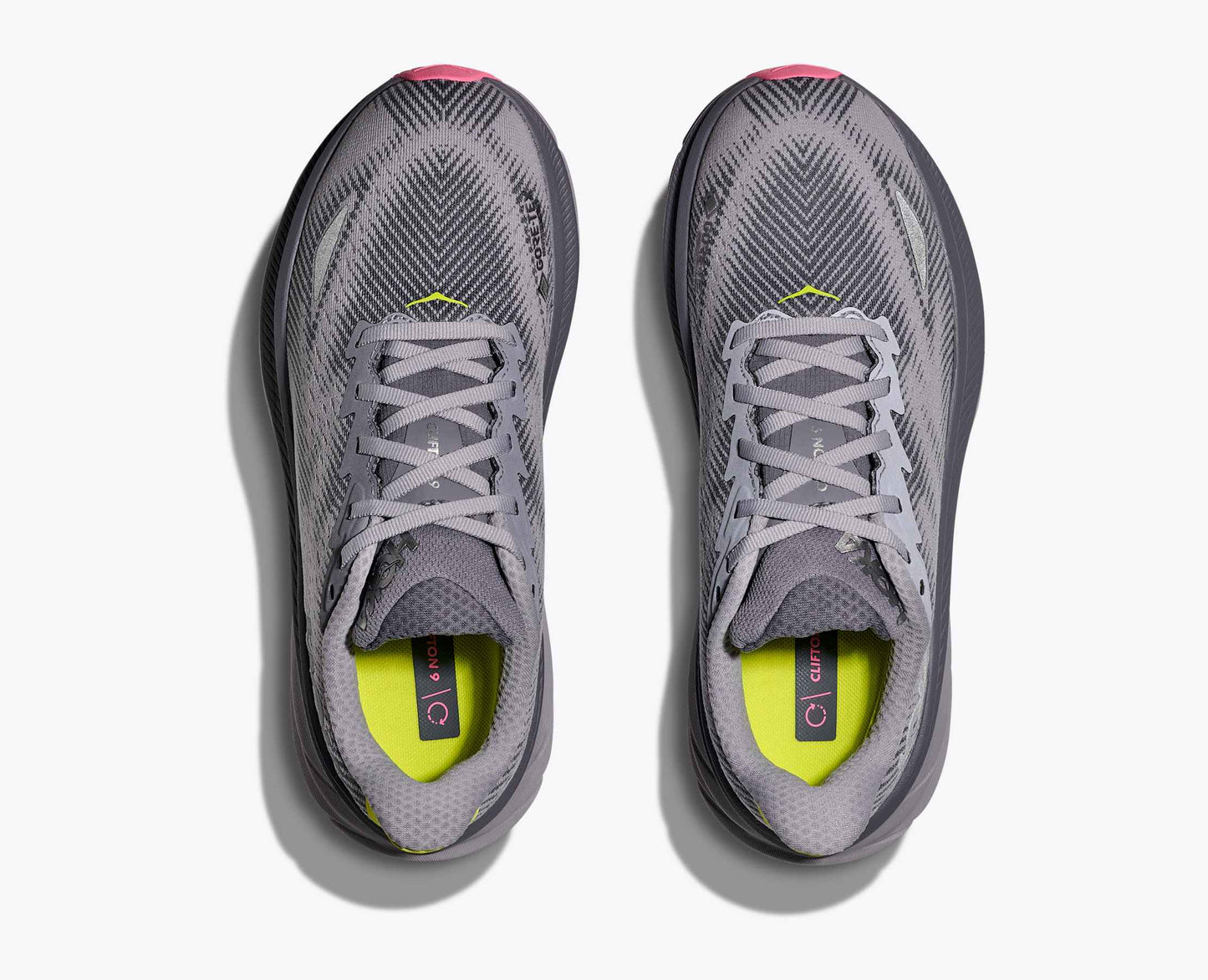 Hoka Women's Clifton 9 GORE-TEX Waterproof - Grey Skies/Foggy Grey