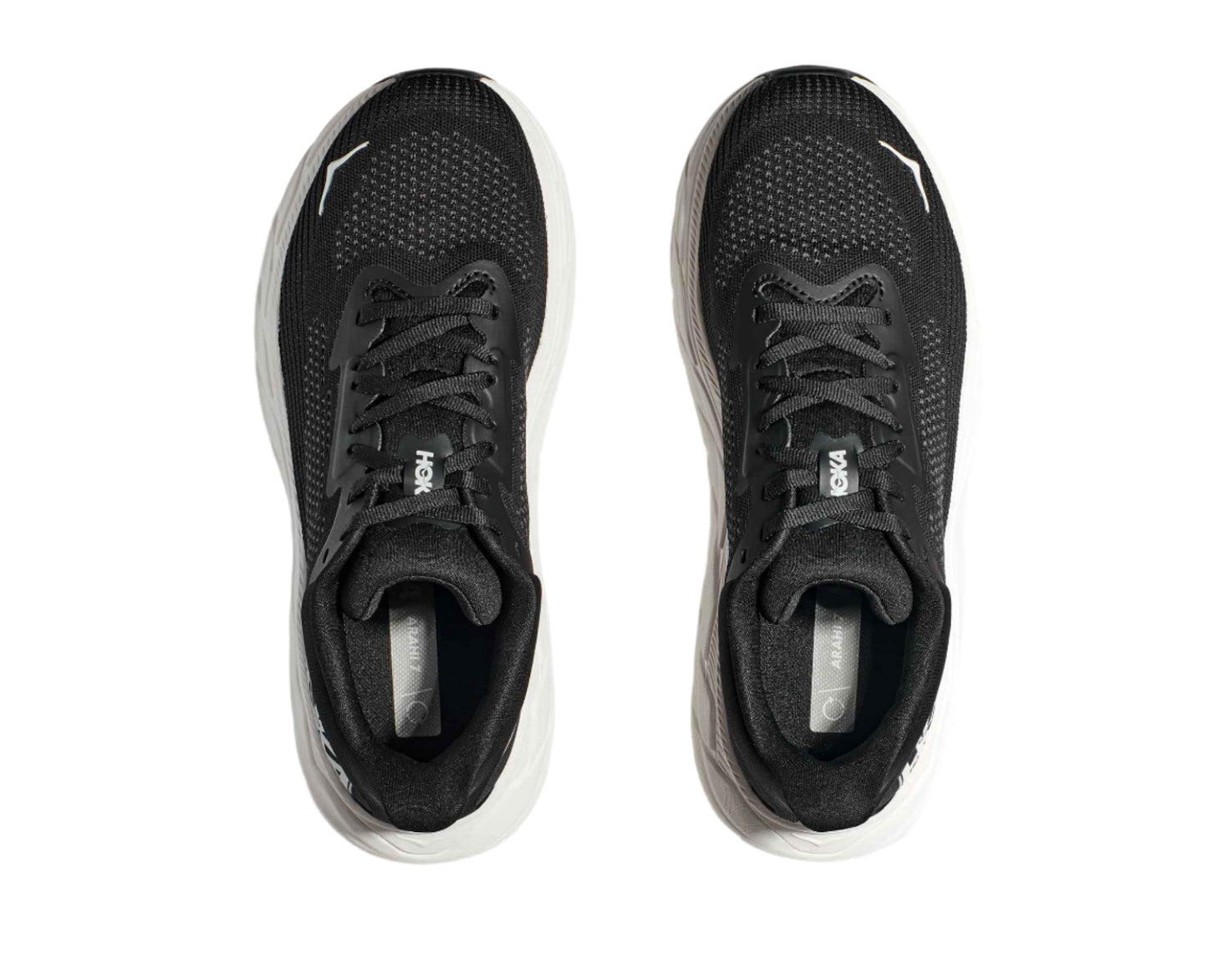 HOKA Women's Arahi 7 Running Shoe - Black/White