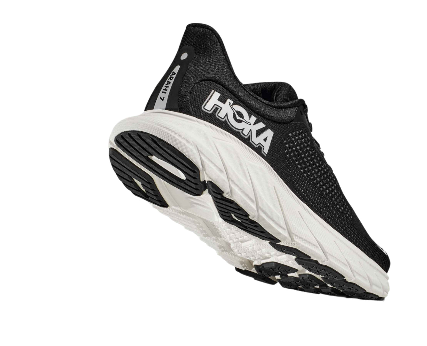 HOKA Women's Arahi 7 Running Shoe - Black/White
