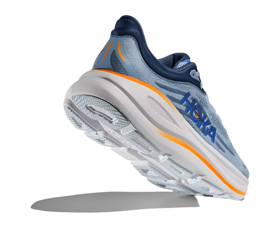 Hoka Men's Cushioned Game-Changer Road Bondi 9 Running Shoes - Drizzle/Downpour