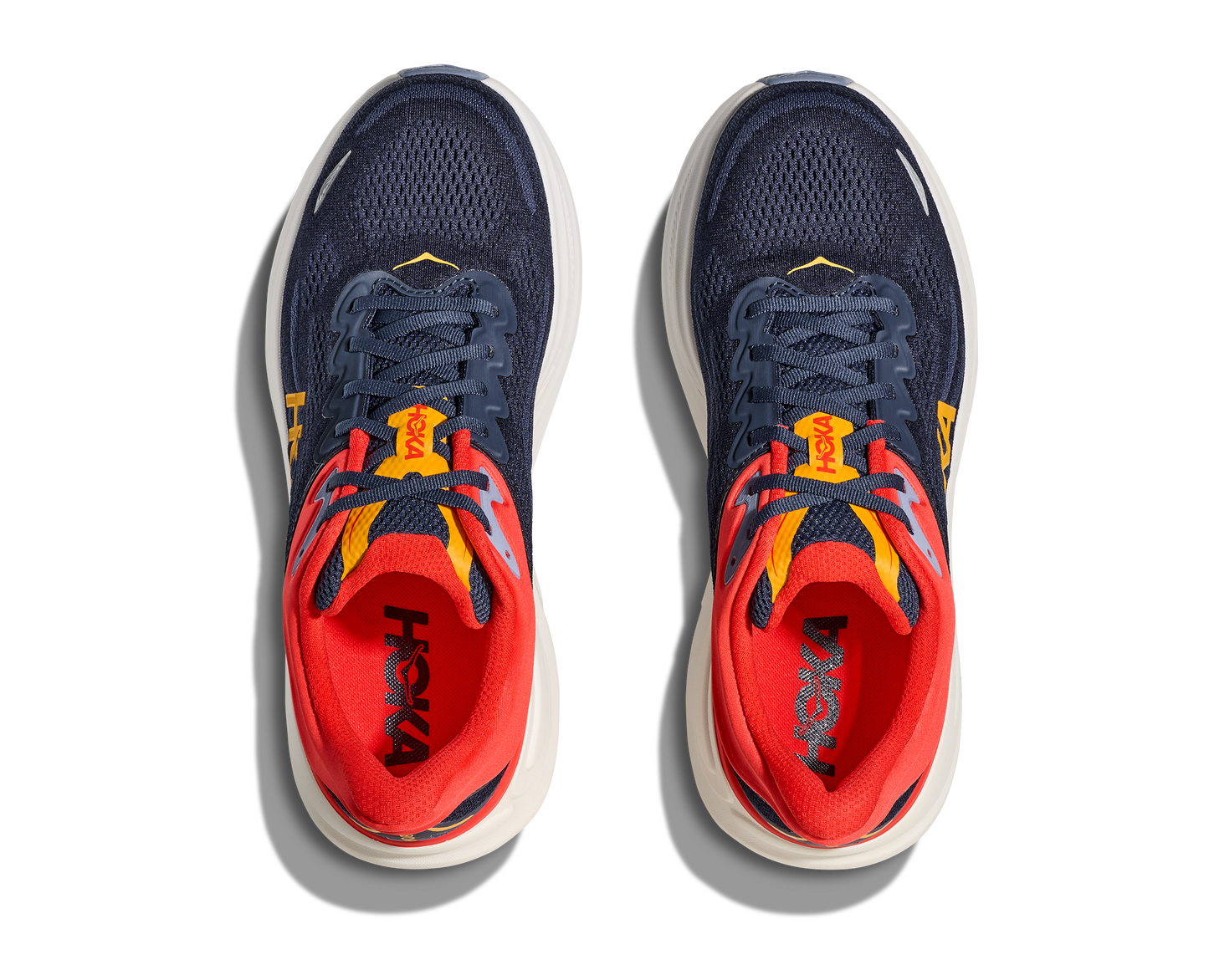 HOKA Men's Bondi 9 Ultra Cushioned Running Shoe - Varsity Navy/Nautical Blue