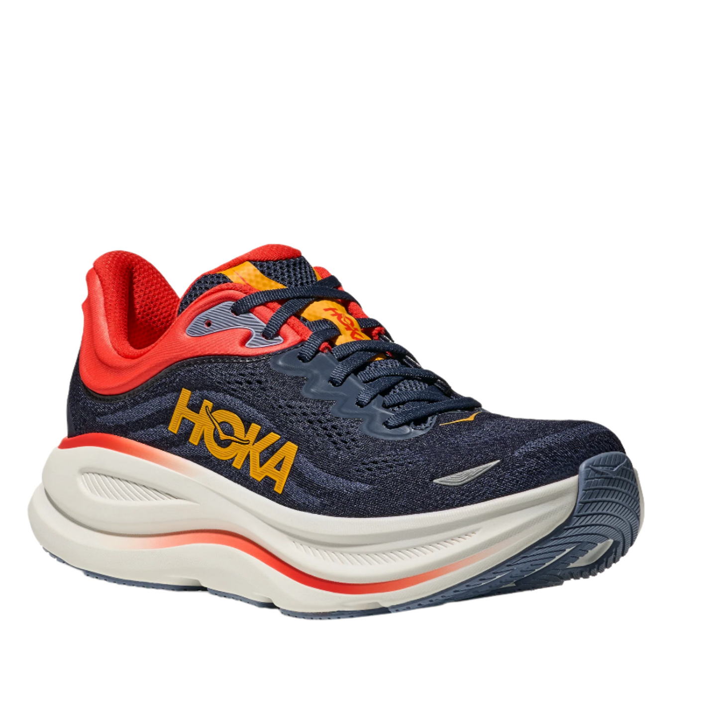 HOKA Men's Bondi 9 Ultra Cushioned Running Shoe - Varsity Navy/Nautical Blue