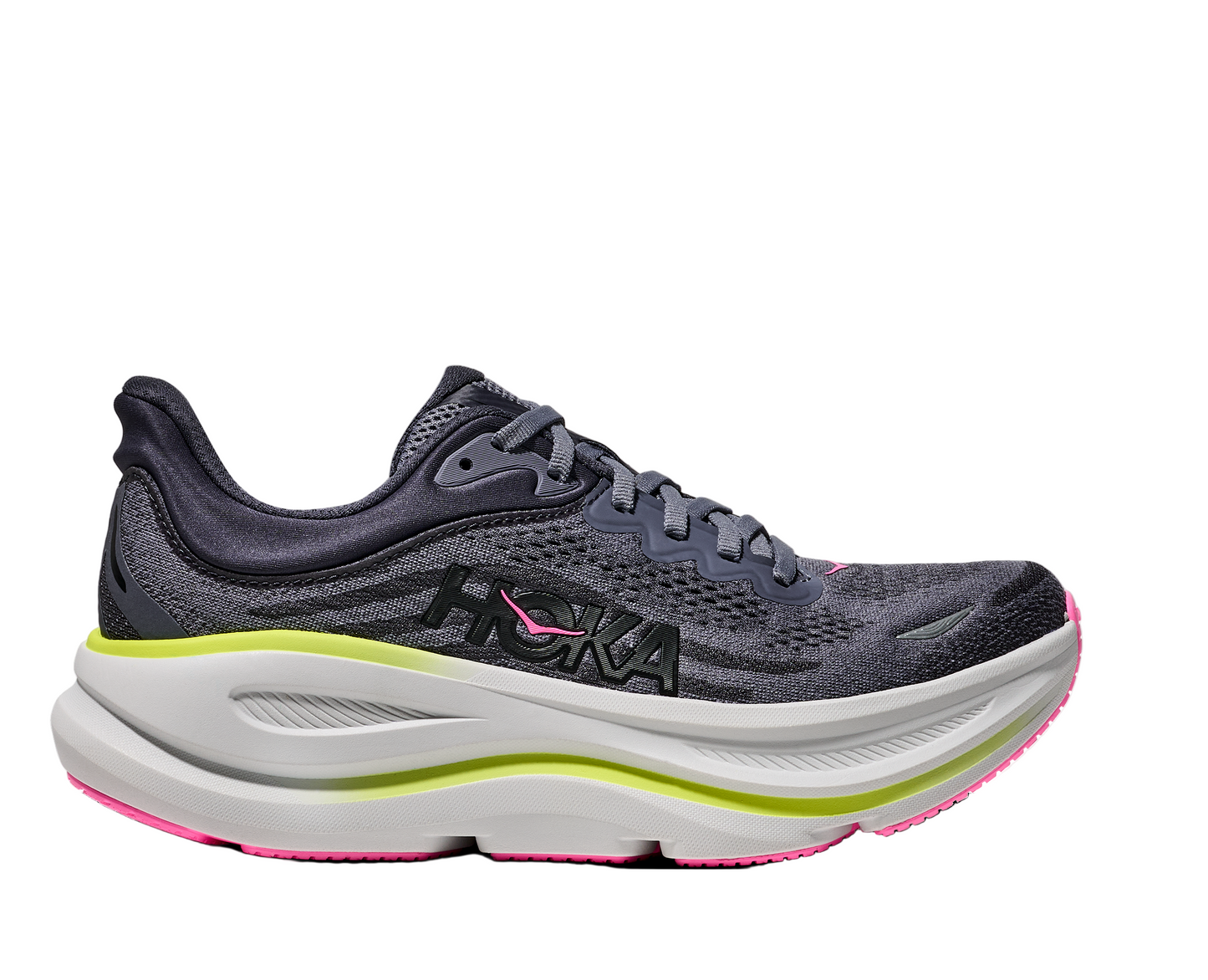 HOKA Women's Bondi 9 - Charcoal Grey/Grey Skies