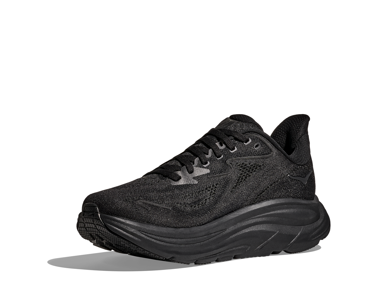 HOKA Men's Clifton 10 Cushioned Running Shoe - Black/Black