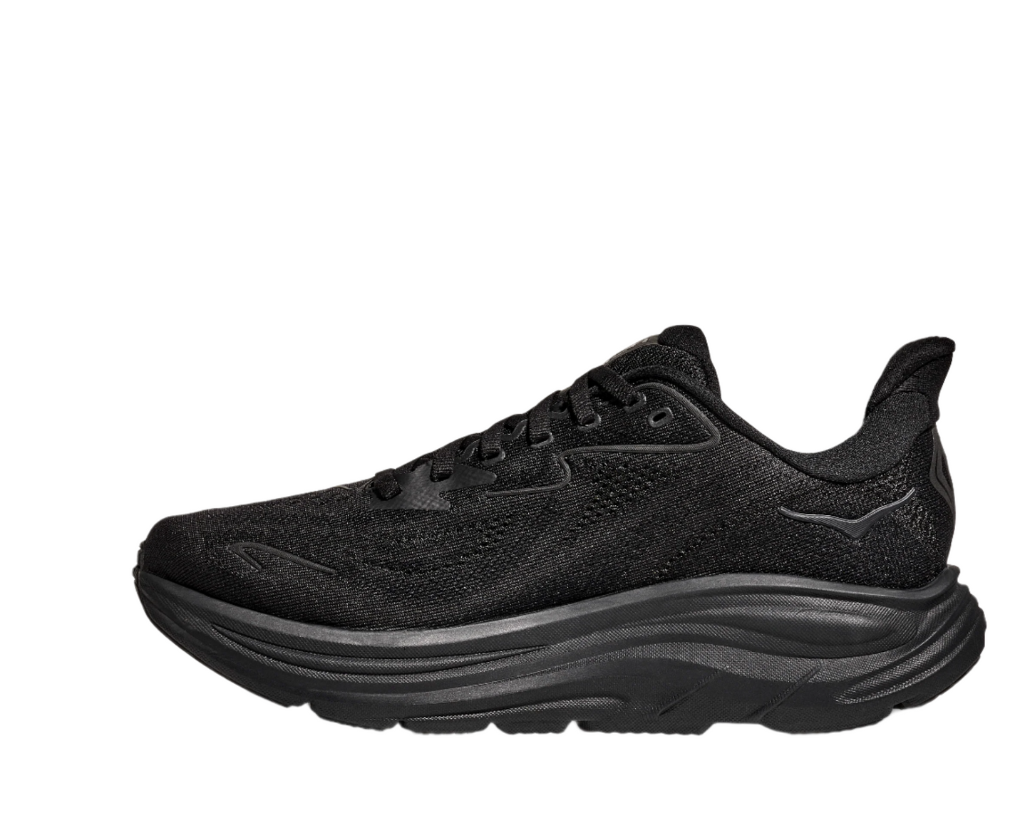 HOKA Men's Clifton 10 Cushioned Running Shoe - Black/Black