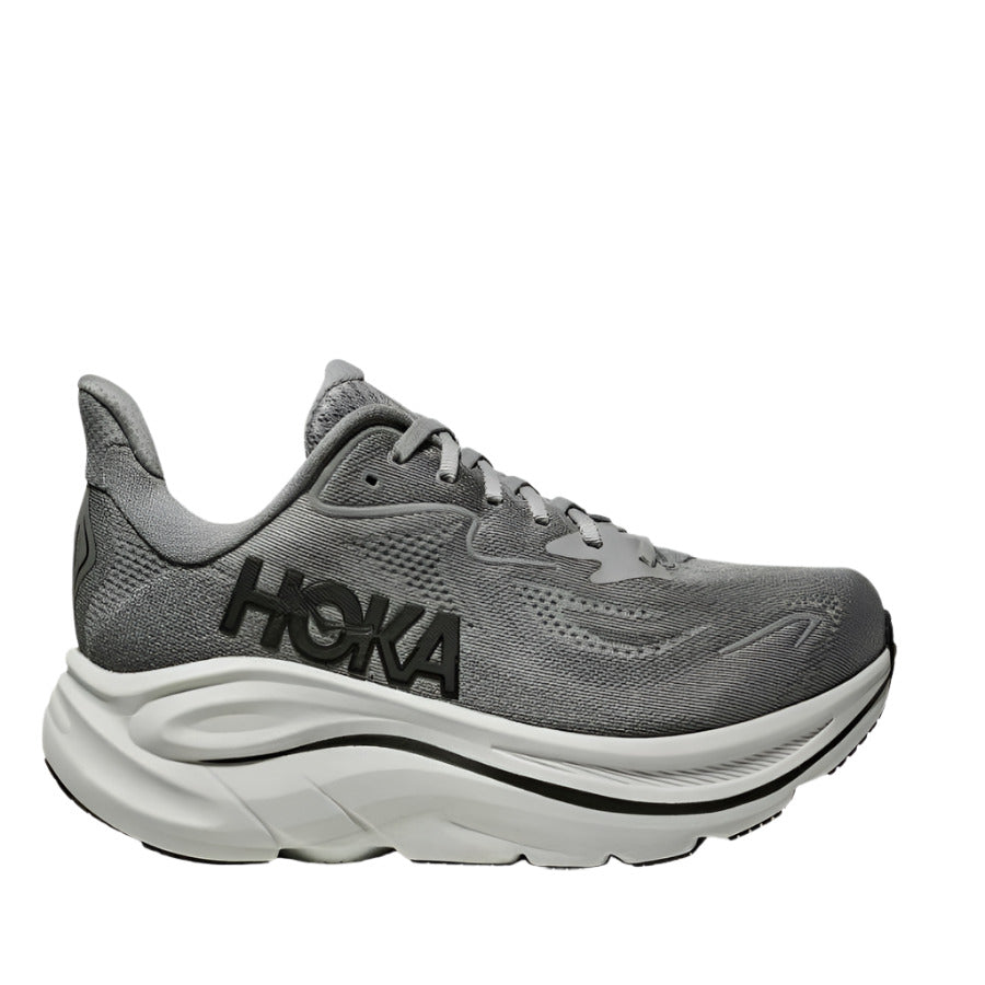 Hoka Men's Clifton 10 Running & Walking Shoes - Galactic Grey/Asteroid