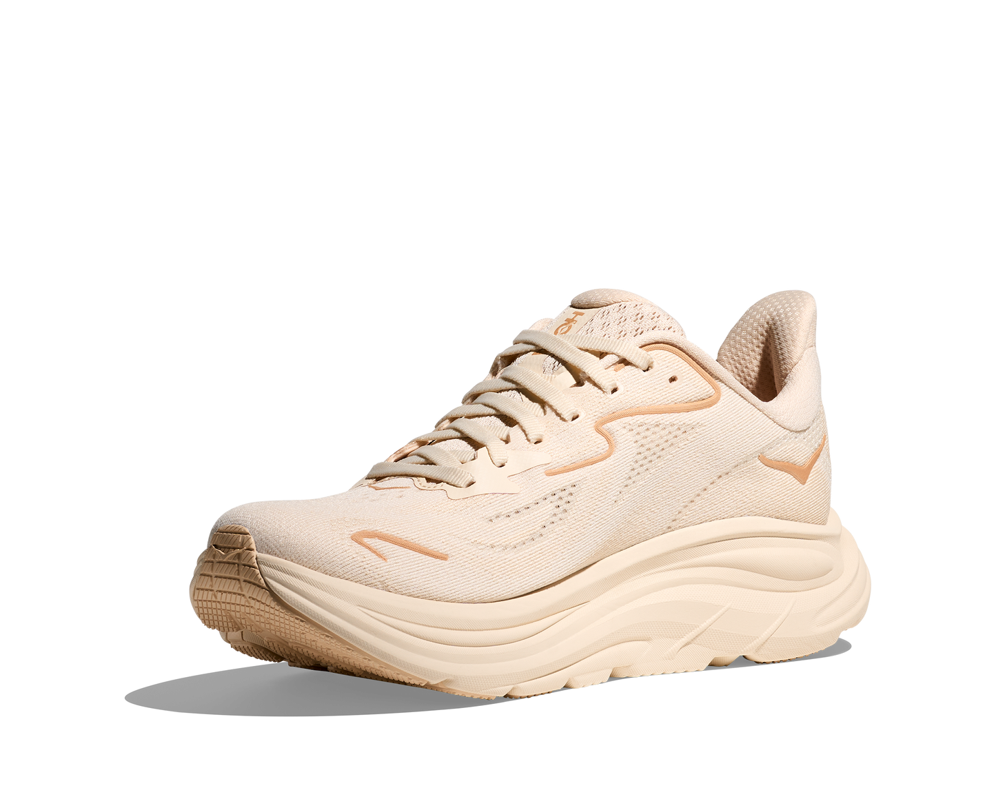 HOKA Women's Clifton 10 Cushioned Running Shoe - Vanilla/Birch