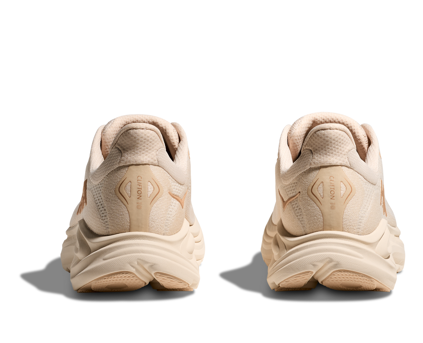 HOKA Women's Clifton 10 Cushioned Running Shoe - Vanilla/Birch