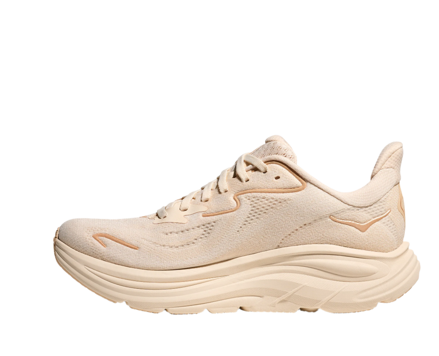 HOKA Women's Clifton 10 Cushioned Running Shoe - Vanilla/Birch