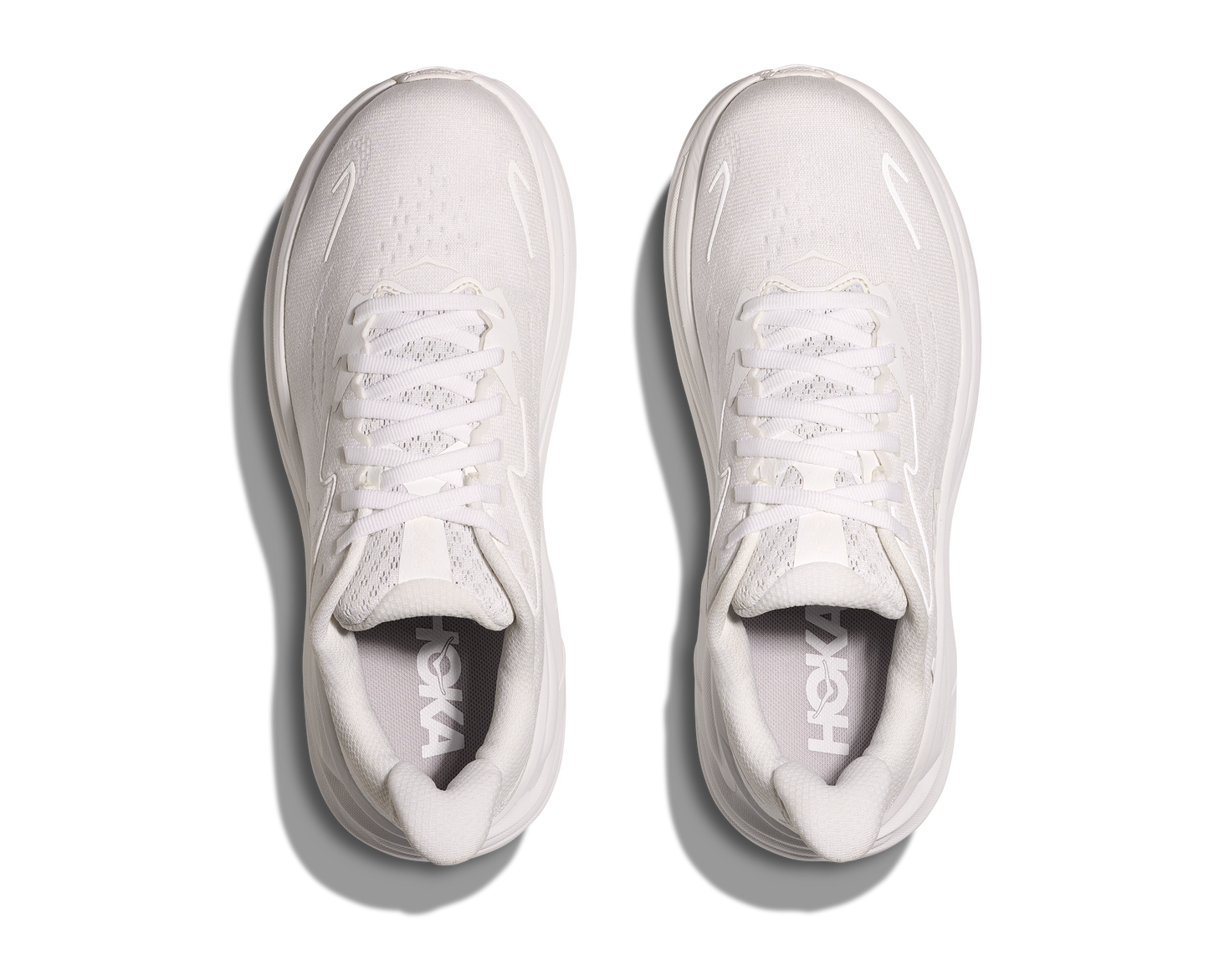 HOKA Women's Clifton 10 Cushioned Running Shoe - White/White