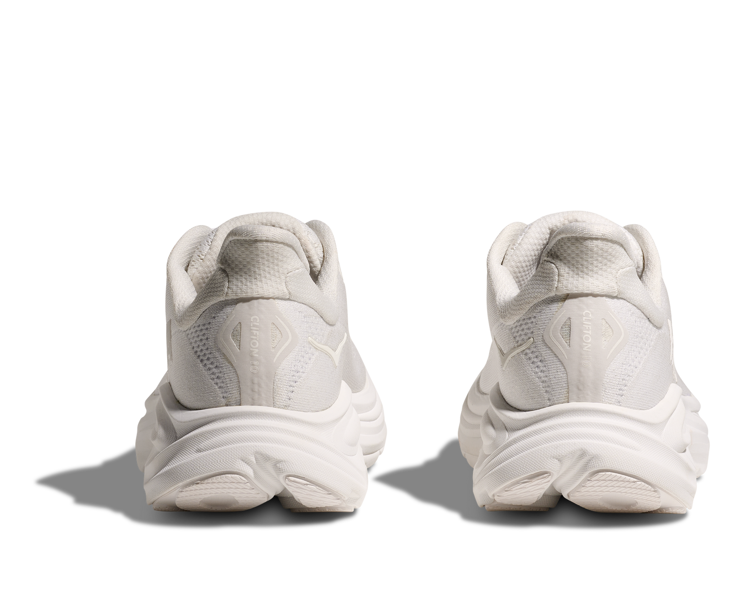 HOKA Women's Clifton 10 Cushioned Running Shoe - White/White