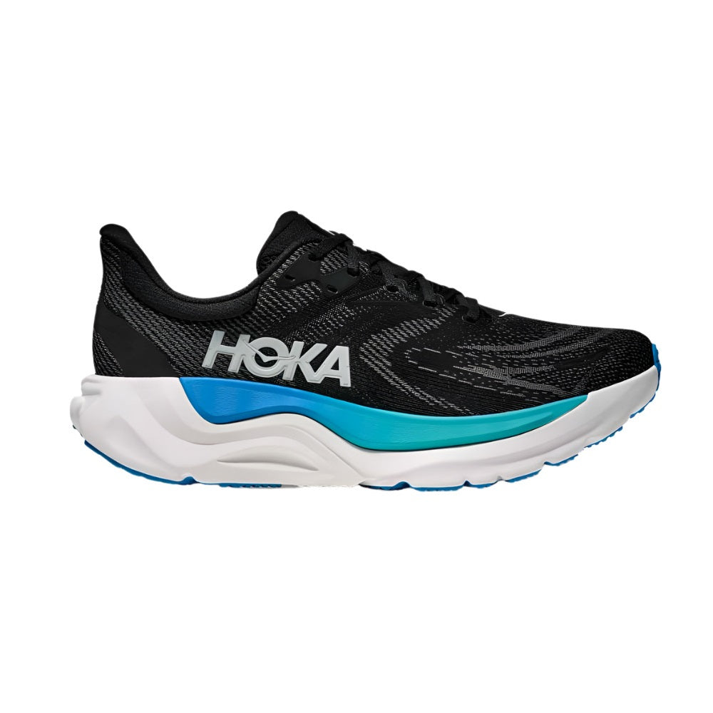 Hoka Men's Arahi 8 Stability Running Shoe Black/Skyward Blue
