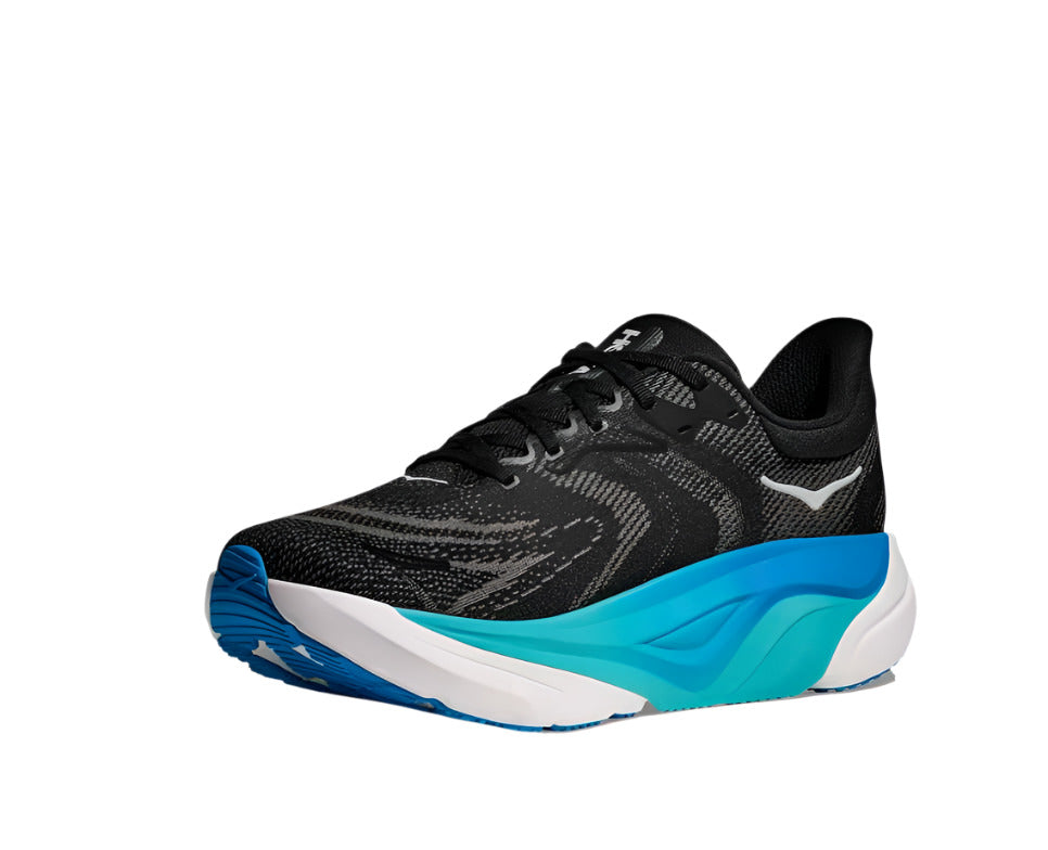 Hoka Men's Arahi 8 Stability Running Shoe Black/Skyward Blue