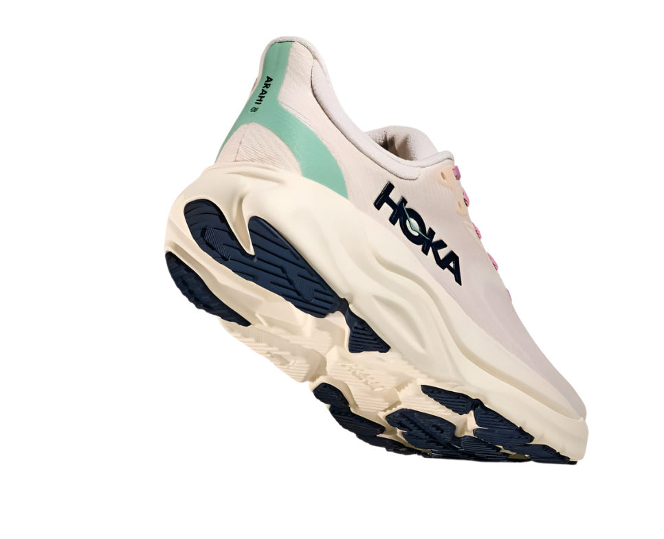 Hoka Women's Arahi 8 Stability Running Shoe - Rose Cream/Alabaster