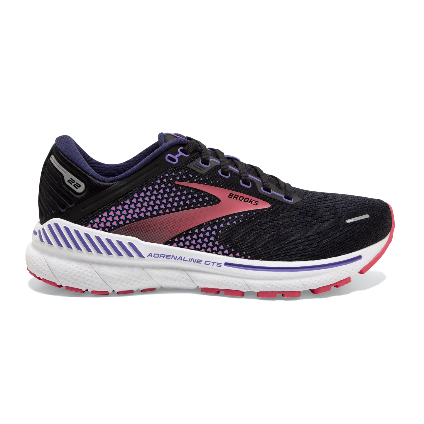 Brooks Women's Adrenaline GTS 22 - Black/Purple/Coral