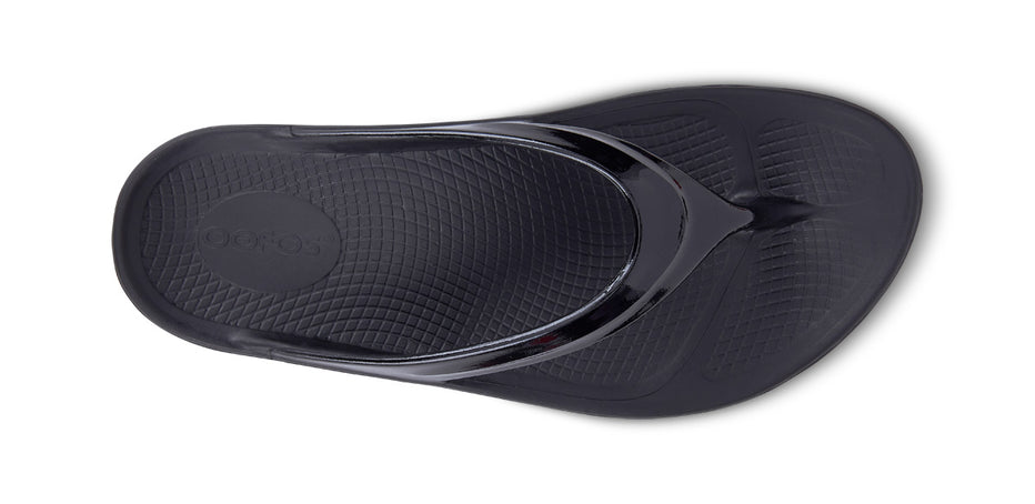 Oofos Women's OOlala Flip Flop Sandal - Black