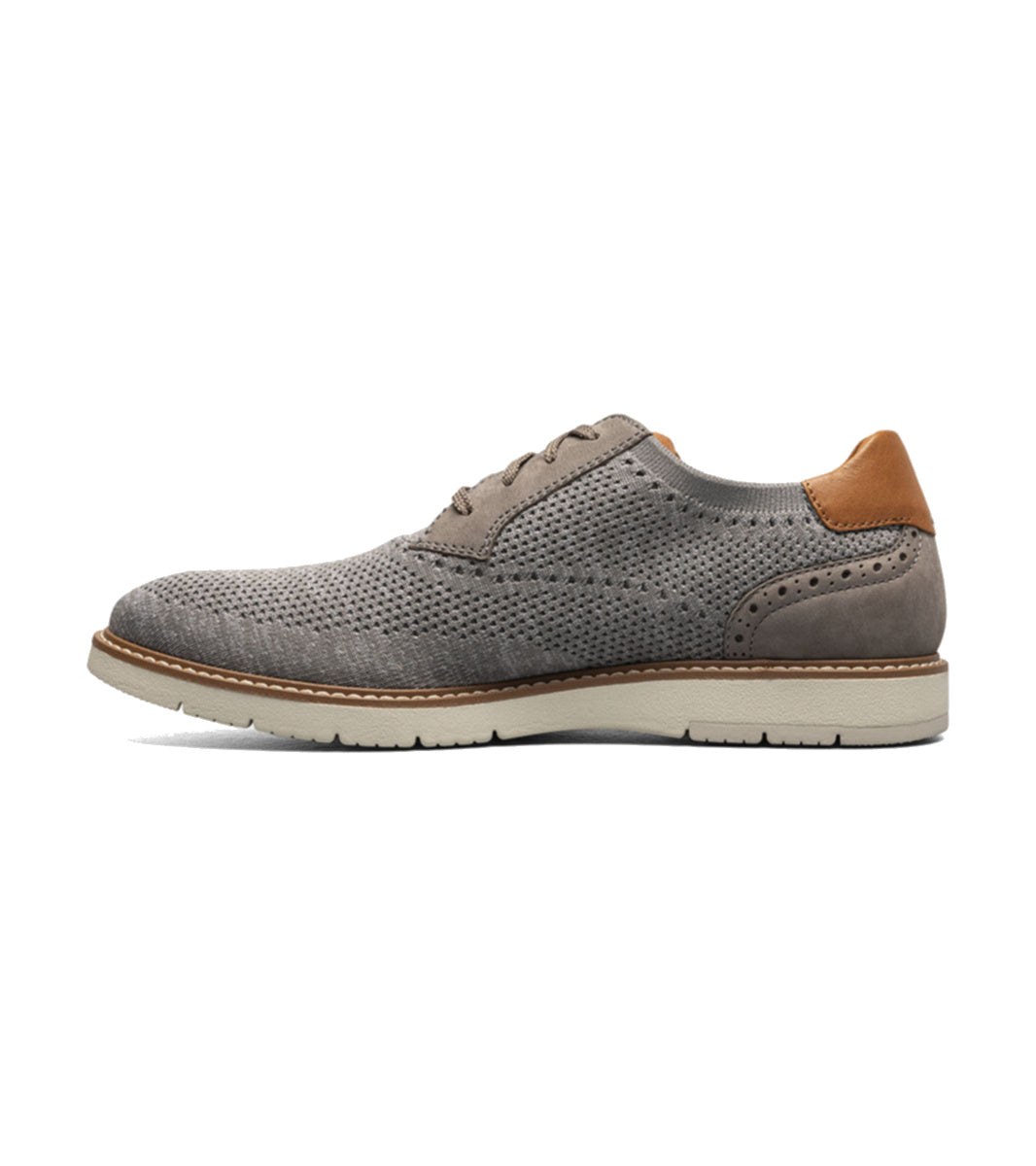 Florsheim Men's Vibe Knit Plain Toe Oxford - Gray