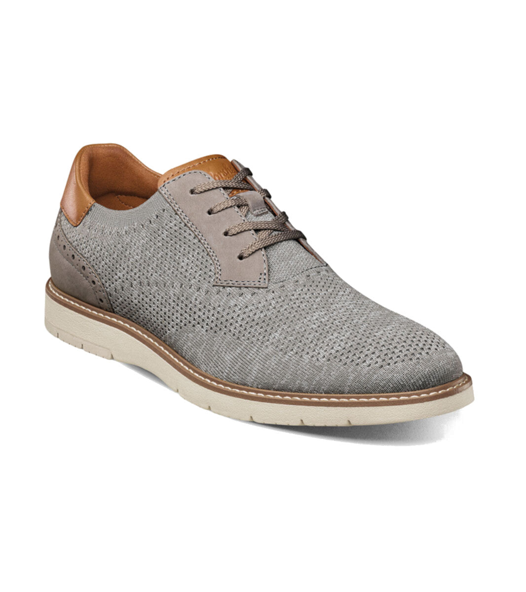 Florsheim Men's Vibe Knit Plain Toe Oxford - Gray