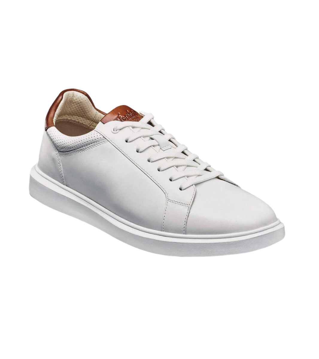 Florsheim Men's Social Lace To Toe Sneaker - White