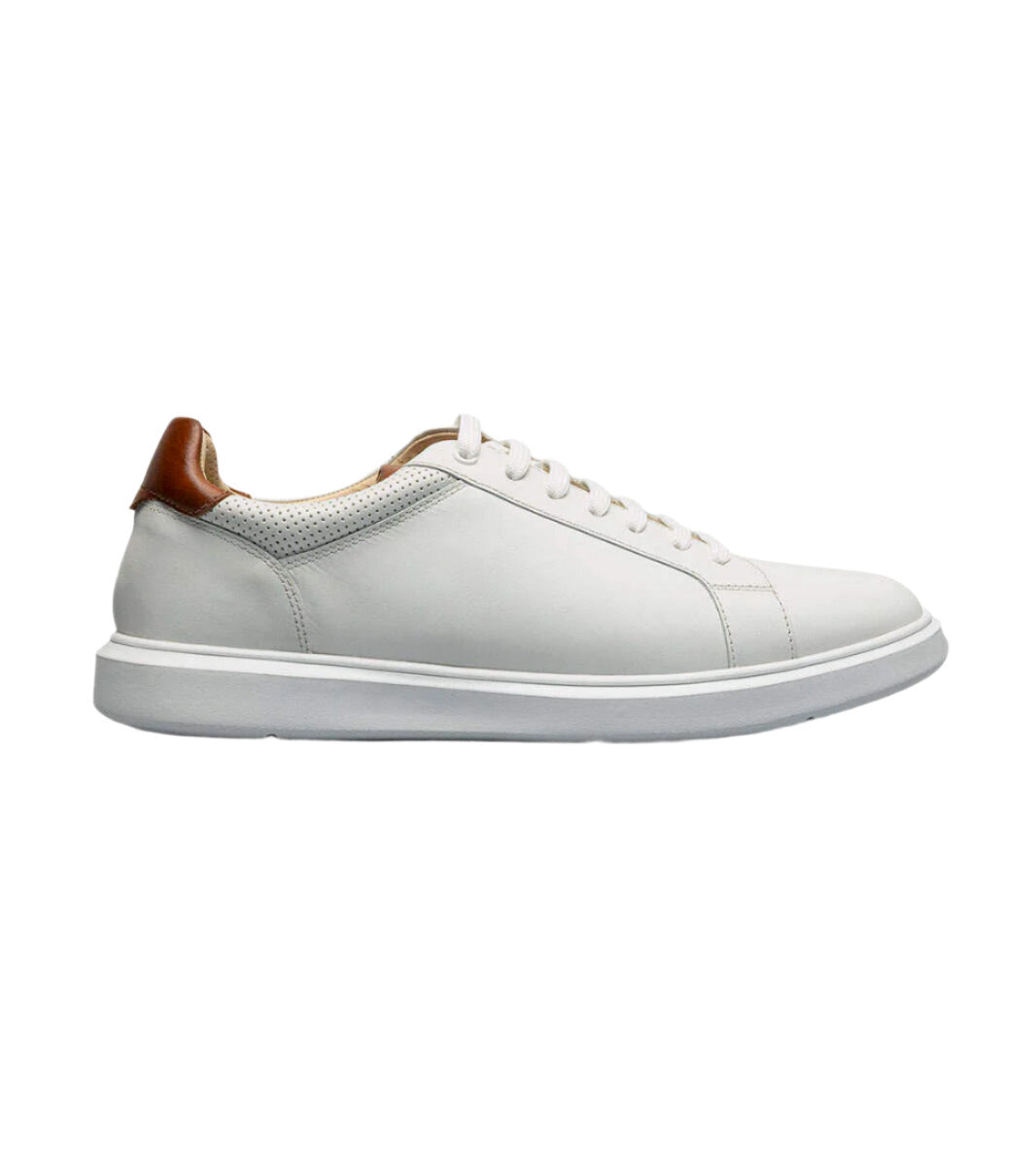Florsheim Men's Social Lace To Toe Sneaker - White