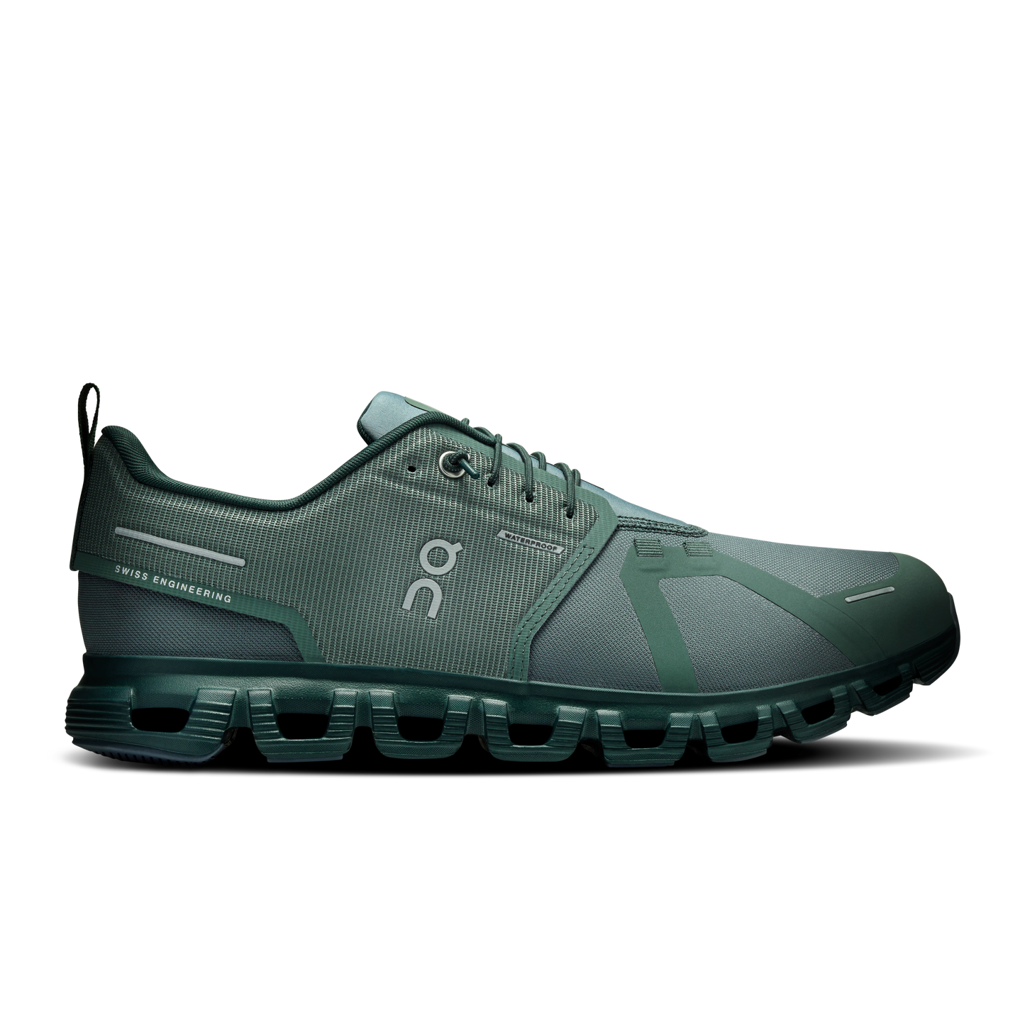 On Running Men's Cloud 6 Waterproof Runnig Shoes - Olive/Evergreen