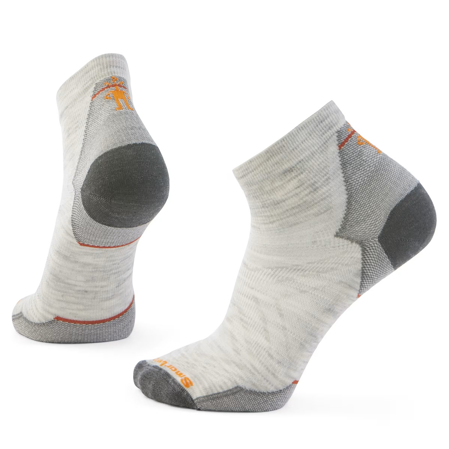 Smartwool Unisex Running Zero Cushion Aankle Socks - Ash