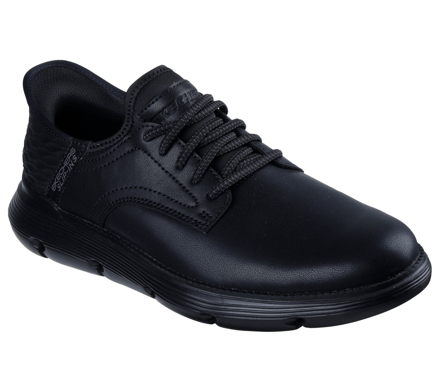 Skechers Men's Garza-Gervin Slip In Oxford Shoe - Black